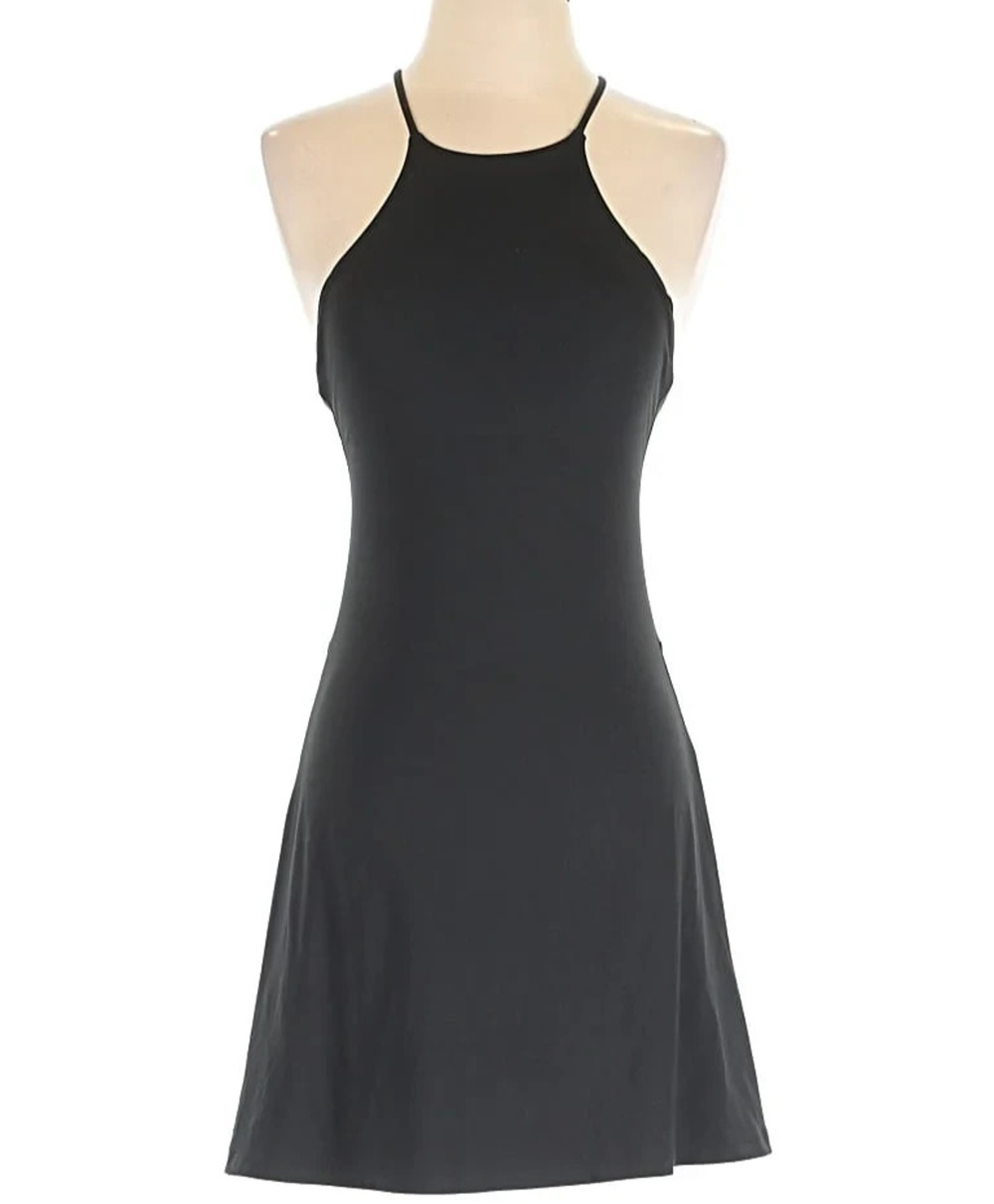 Girlfriend Collective Undress Active Dress Gray Built-In Shorts Bra Stretch Smal